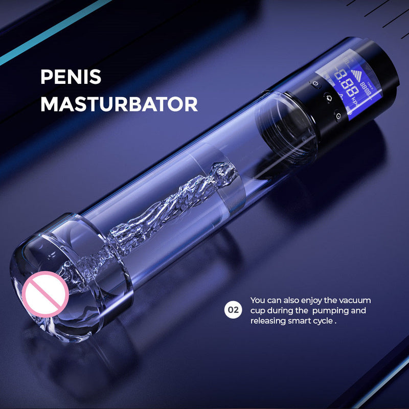 LuvPump Smart Penis Pump - Clear USB Rechargeable Automatic Penis Pump