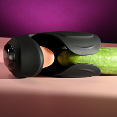 Zero Tolerance LICK THE TIP - Black USB Rechargeable Vibrating & Flicking Masturbator