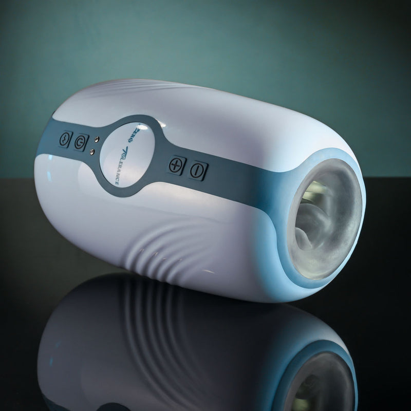 Zero Tolerance TOUCHDOWN - White 15 cm USB Rechargeable Vibrating & Tightening Stroker