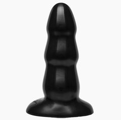 Triple Ripple Butt Plug - Medium (black)